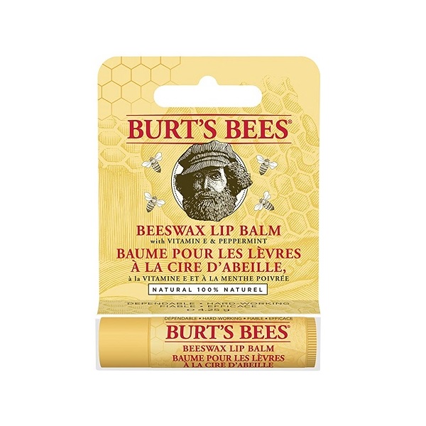 Burt's Bees Beeswax Lip Balm With Vitamin E & Peppermint, 0.15 Oz -  Transparent
