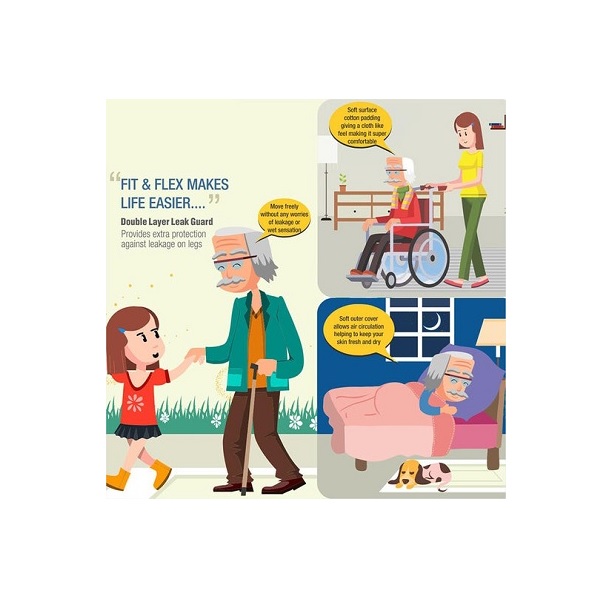 Easycare Disposable Pull Up Adult Diaper (Medium) - Image 6