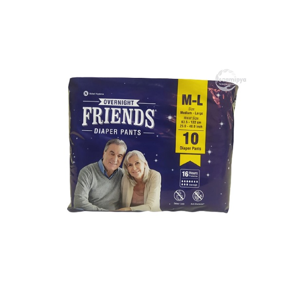 Friends Adult Diaper Pants, Size: Medium, 10 Diapers at Rs 480/packet in  Kannur