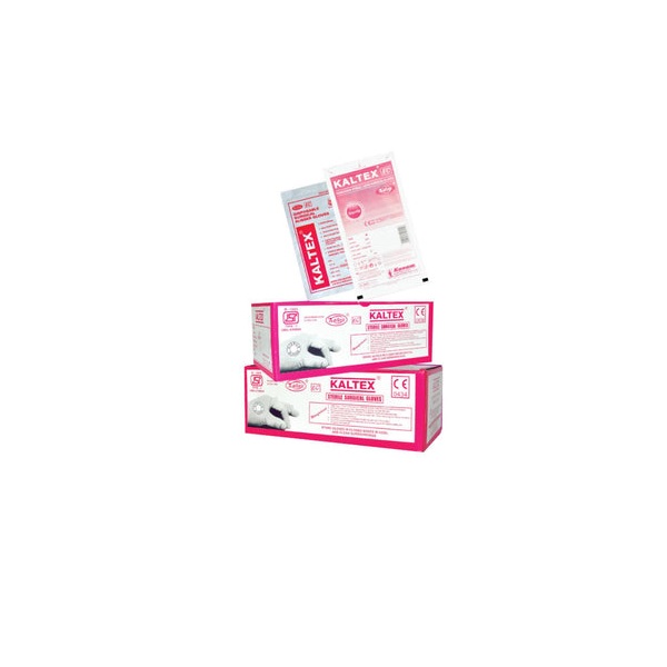 Kaltex Sterile Powdered Latex Surgical Gloves, 50 Pairs (7.5)