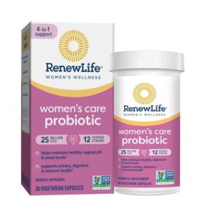 Renew Life Women's Flora Care Probiotic Supplement Vegetable Capsules, 30 CT