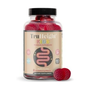 TruHeight strawberry probiotic supplement for kids digestive health