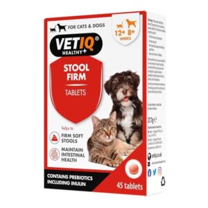 Pet digestive health tablets with prebiotics