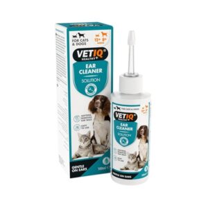 VetIQ Ear Cleaner 100 ml bottle for dogs and cats