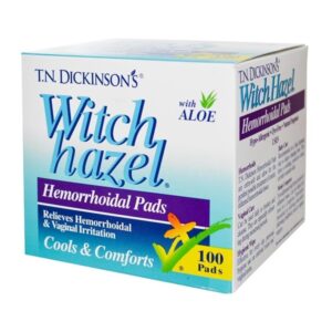 Dickinson'S Witch Hazel Hemorrhoidal Pads, 100 Ct By Dickinson Brands
