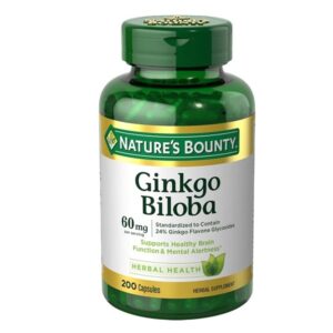 Nature's Bounty, Ginkgo Biloba, 60 mg, 200 Capsules