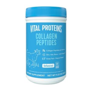Vital Proteins Collagen Peptides Powder, Promotes Hair, Nail, Skin, Bone and Joint Health, Unflavored 9.33 OZ