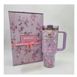 Stanley x Love Shack Fancy 40oz Quencher | Happy Thoughts Rosa Beaux Purple Tumbler | Limited Edition Stanley Cup | Gift for Her | NEW