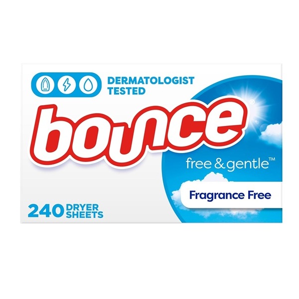 Bounce Fabric Softener Sheets, Free & Gentle, 240 Count