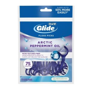 Oral-B Glide 3d White Floss Picks Radiant Mint