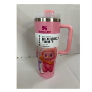 Pink Labubu 40 oz Stanley- with straw and new in box