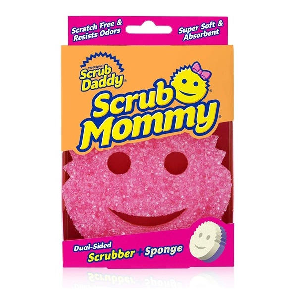 Scrub Daddy - Scrub Mommy Dual-Sided Scrubber and Sponge - Scratch Free & Resists Odors - 1 Count