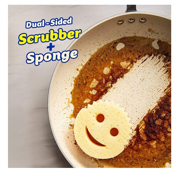 Scrub Daddy - Scrub Mommy Dual-Sided Scrubber and Sponge - Scratch Free & Resists Odors - 1 Count - Image 2
