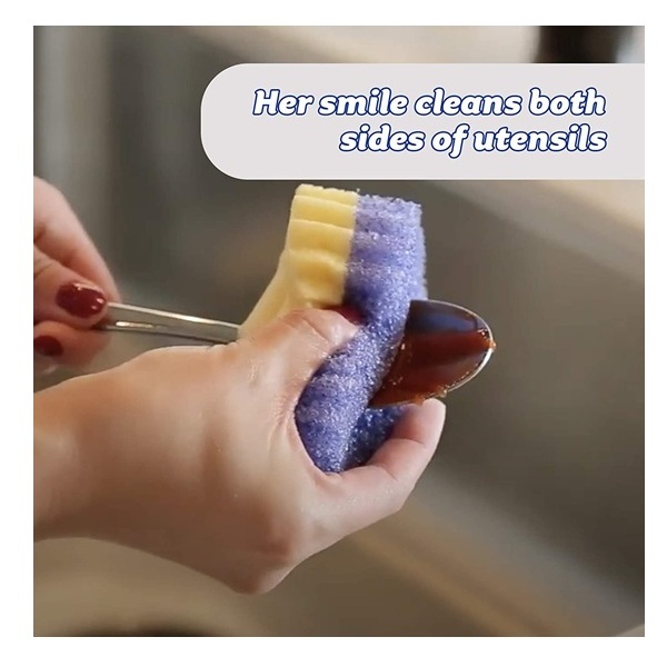 Scrub Daddy - Scrub Mommy Dual-Sided Scrubber and Sponge - Scratch Free & Resists Odors - 1 Count - Image 5