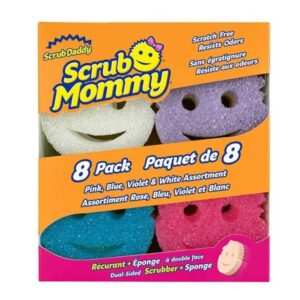 Scrub Daddy Scrub Mommy Dual-Sided Scrubber and Sponge, Variety Pack of 8